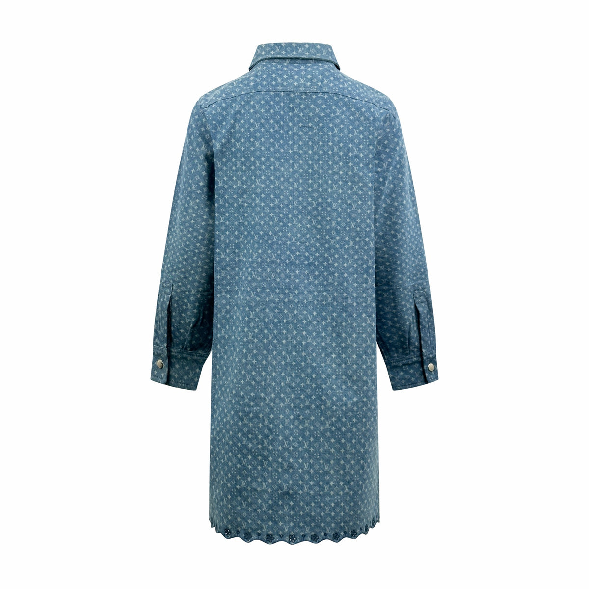 2026 Women's GS Label Full Print Denim Dress (EE451)