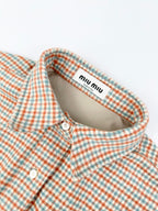 2026 new GS logo checked shirt jacket (CC7036-B70)