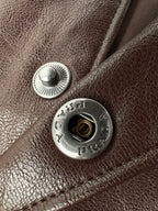 2026 New Model GS Single Button Leather Jacket (CC7043-C05)