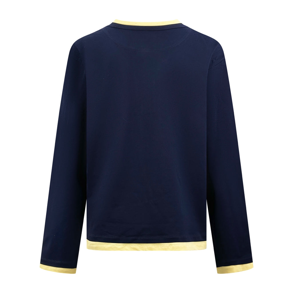 2026 New Model GS Logo Henry Long Sleeve Shirt (CC7045-A75)