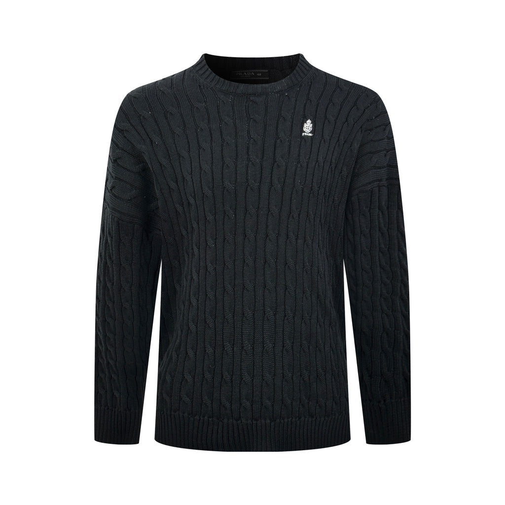 2026 New Model GS Embroidered Twisted Knit Sweater (CC7032-B20)