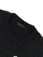 2026 New Model GS Embroidered Twisted Knit Sweater (CC7032-B20)