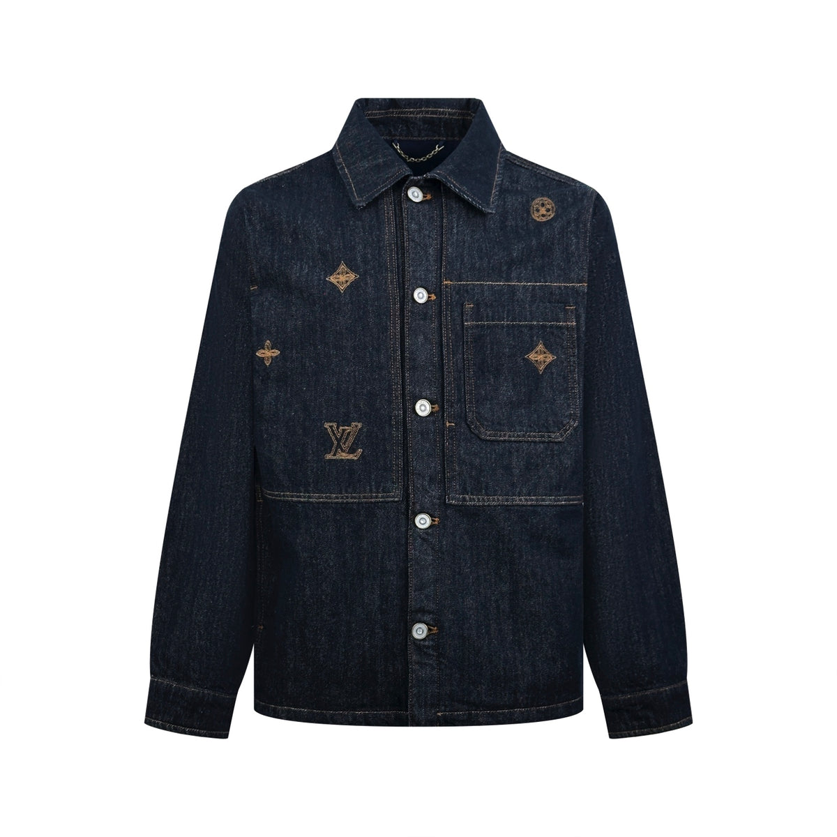 2026 New Model GS Embroidered Logo Denim Jacket (BB4050-C00)
