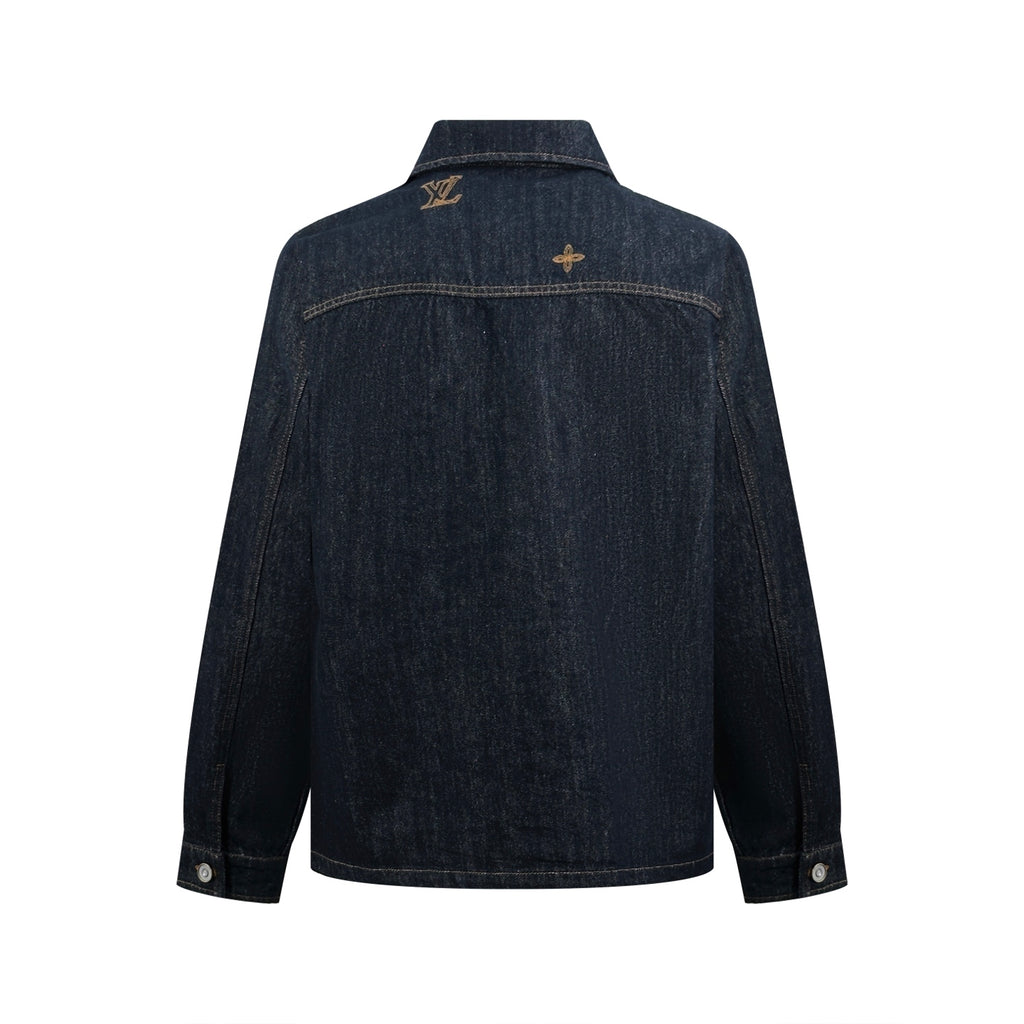 2026 New Model GS Embroidered Logo Denim Jacket (BB4050-C00)
