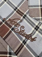2026 New Model GS Logo Embroidered Checkered Shirt (CC7026-B60)