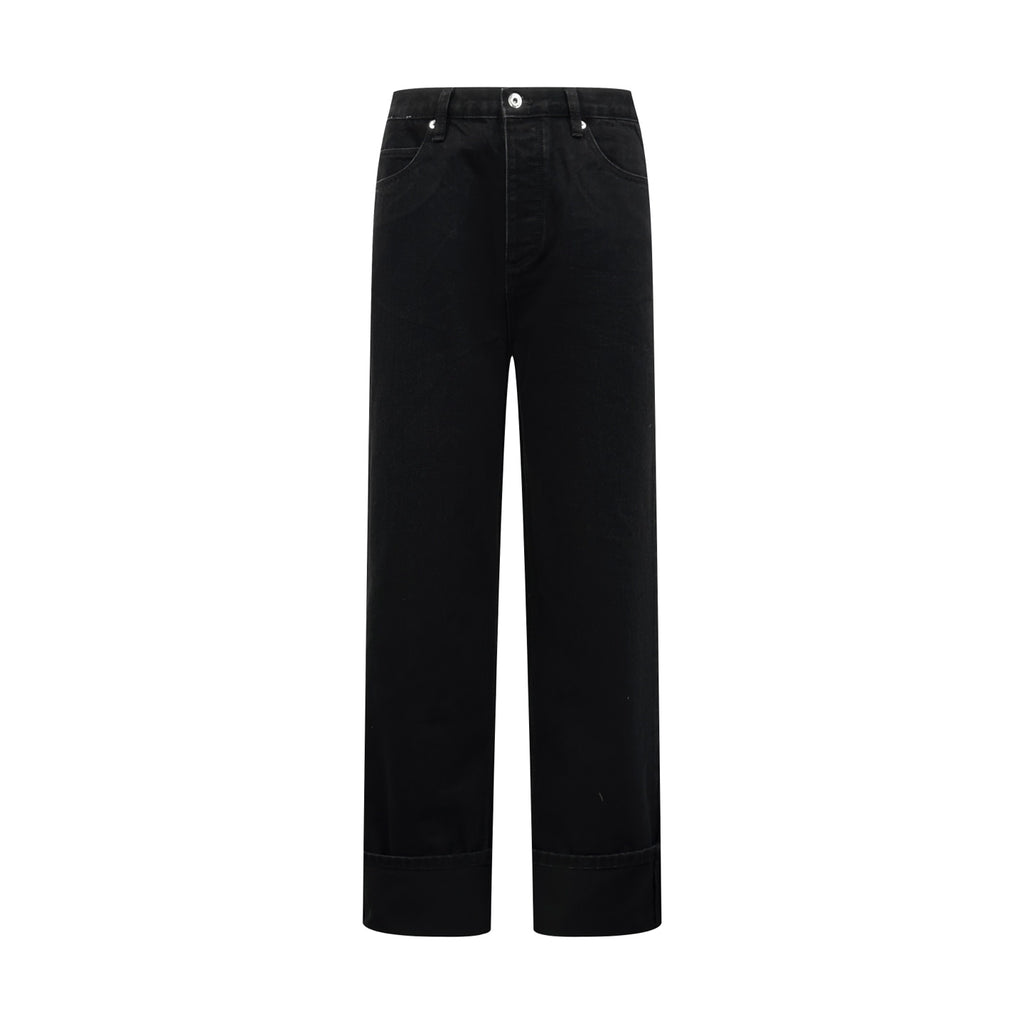 2026 New GS Knitted Leather Flared Jeans (AA1058-B75)