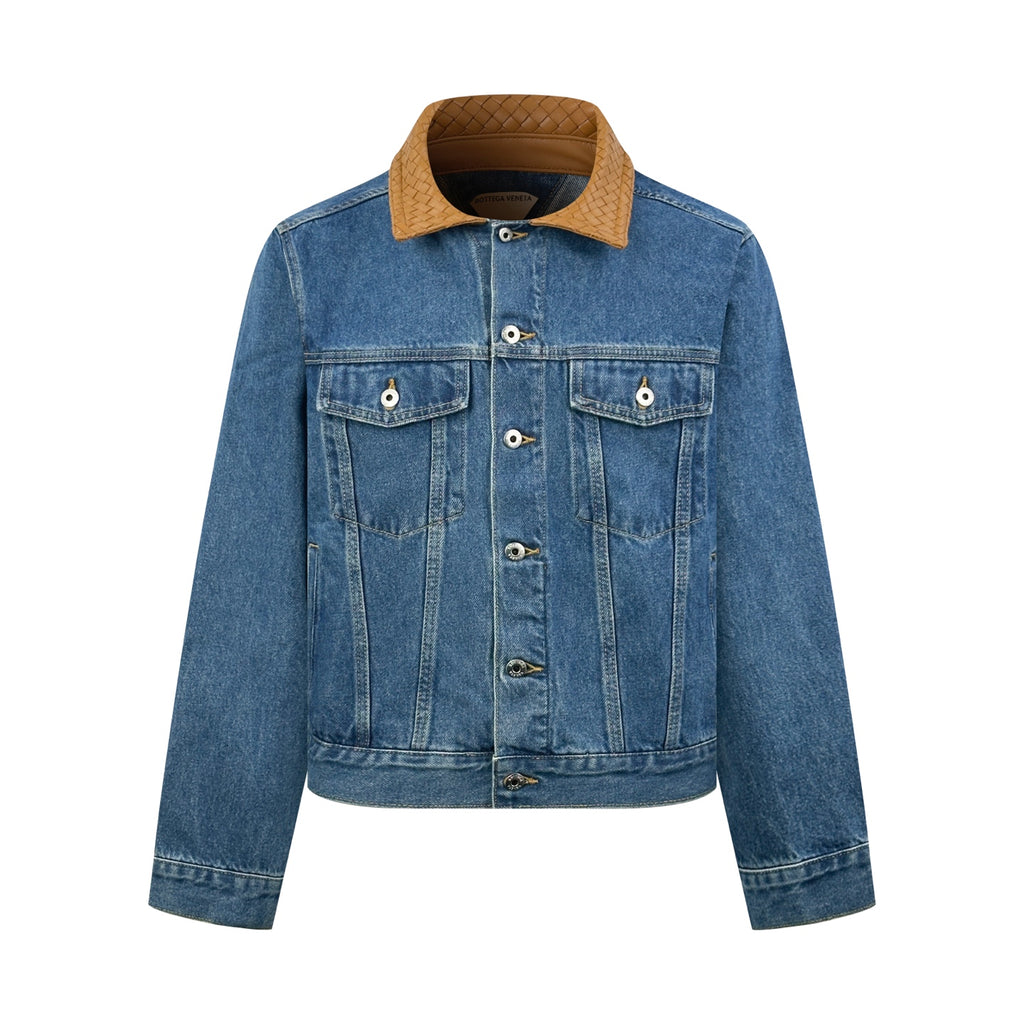 2026 new GS woven leather denim jacket (BB4040-C80)