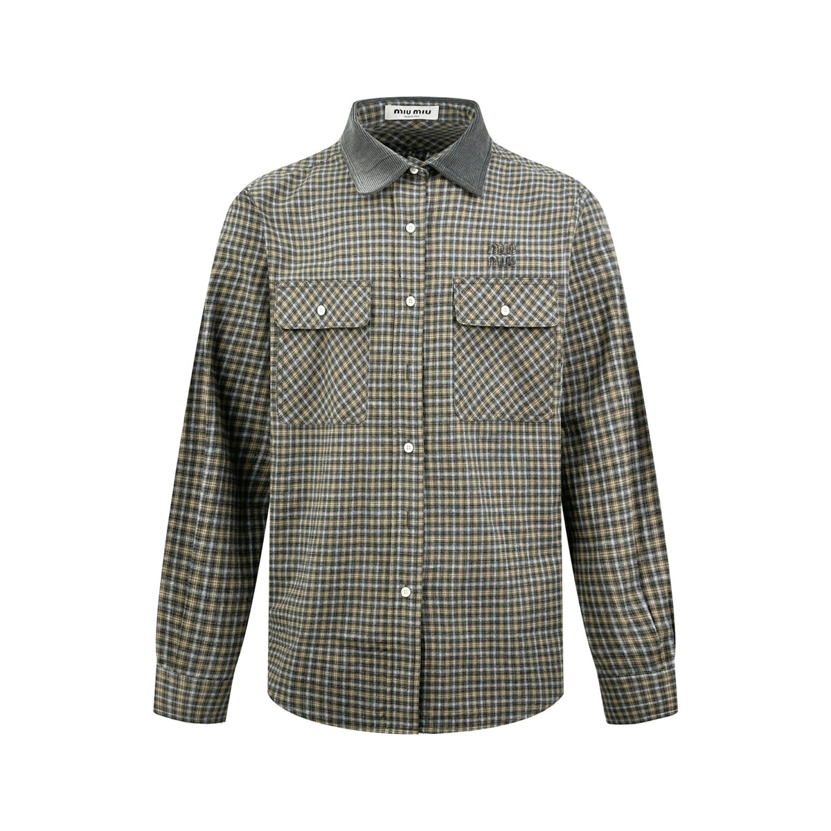 2026 New Model GS Logo Check Pencil Shirt (CC7035-B75)