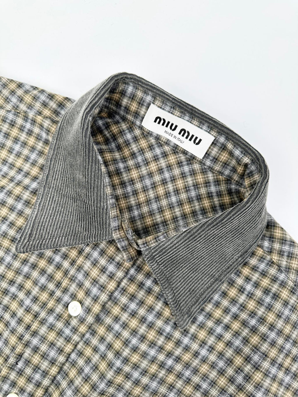 2026 New Model GS Logo Check Pencil Shirt (CC7035-B75)