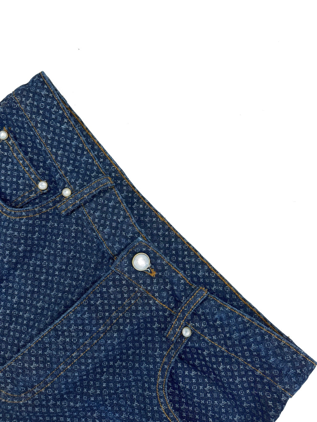 2026 New Model GS Printed Label Denim Pants (AA1038-B90)