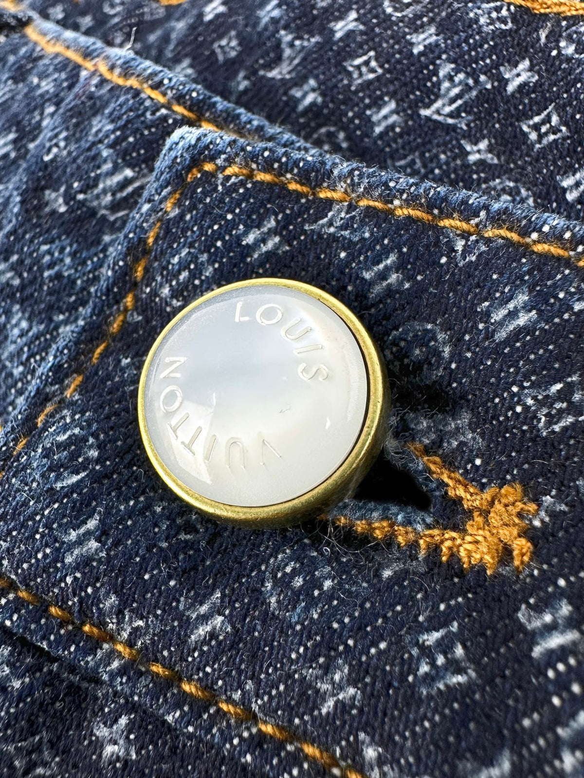 2026 New Model GS Printed Label Denim Pants (AA1038-B90)