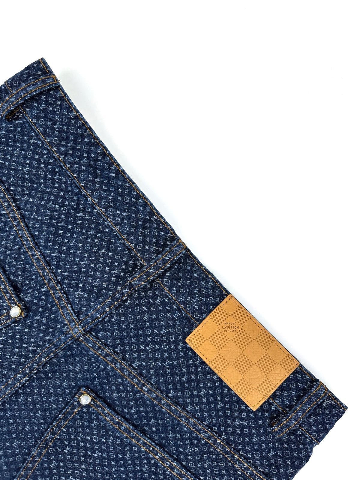 2026 New Model GS Printed Label Denim Pants (AA1038-B90)