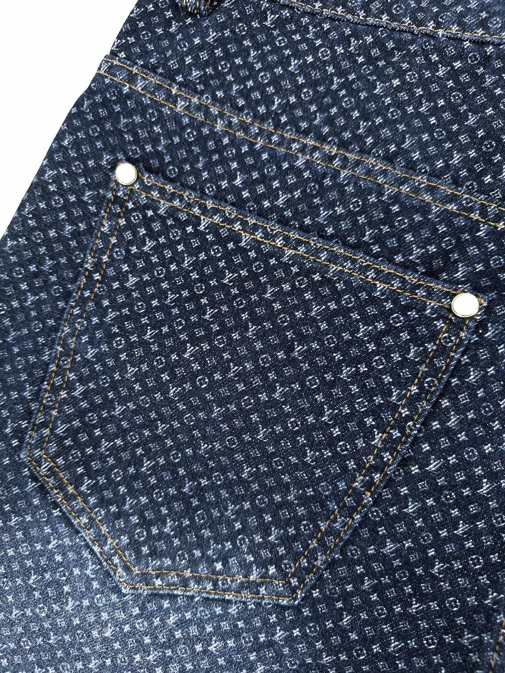 2026 New Model GS Printed Label Denim Pants (AA1038-B90)