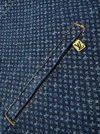 2026 New Model GS Full-Print Logo Zipper Denim Jacket (AA1032-C30)