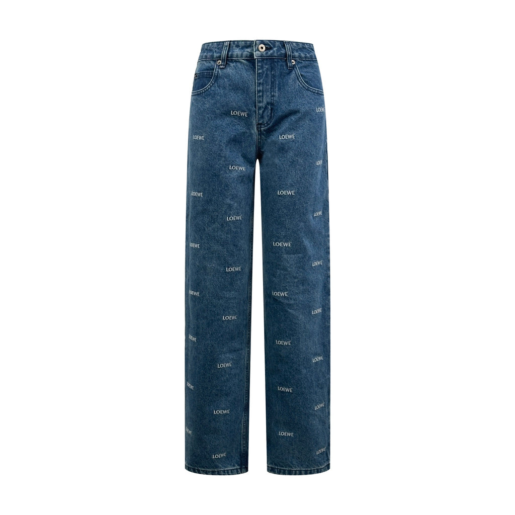 2026 New Style GS Embroidered Logo Printed Denim Pants (BB4044-B75)