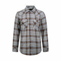 2026 Women's GS Logo Embroidered Check Shirt (FF831)