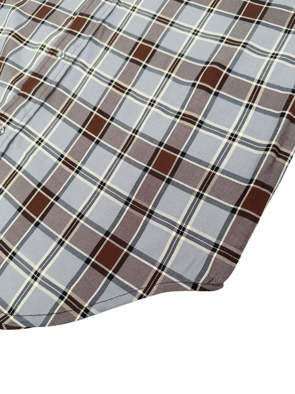 2026 Women's GS Logo Embroidered Check Shirt (FF831)