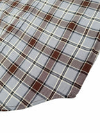 2026 Women's GS Logo Embroidered Check Shirt (FF831)
